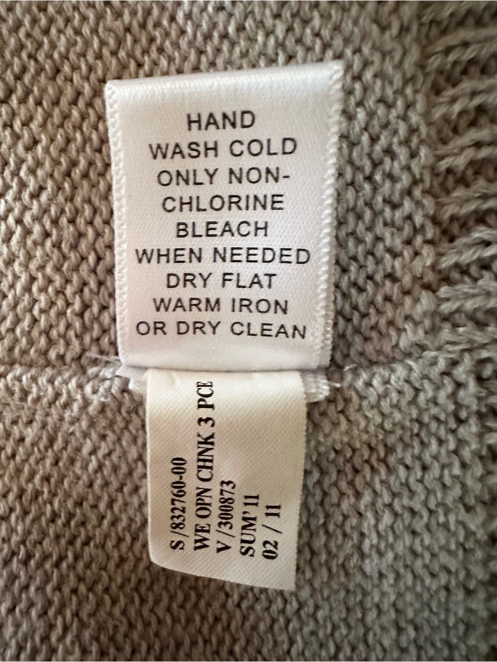 Banana Republic 100% Cotton Gray Mesh Knit Cardigan Altered 3/4 Sleeve Size S - Picture 9 of 10